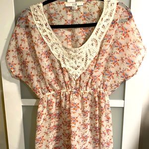 Forever 21 floral boho top